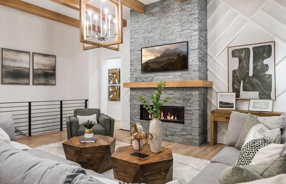 Furnished interior view inside a new home in , Summerville (Image 8). Furnished interior view inside a new home in , Summerville (Image 8).