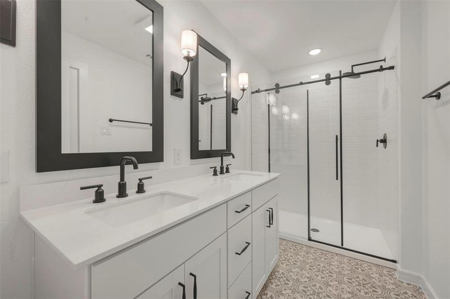 Furnished interior view inside a new home in Providence Commons, Providence Village (Image 10).