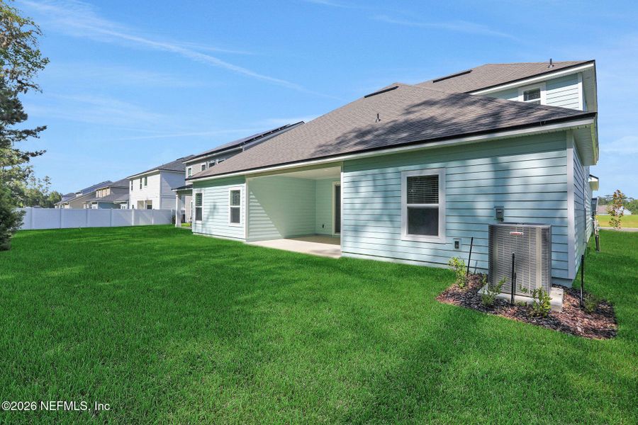 Exterior details and patio area of a home in Jennings Farm, Middleburg (Image 3).