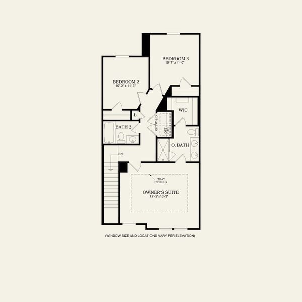 2D floor plan layout for the Graylyn by Pulte Homes in Parkside Crossing, Charlotte, NC (Image 3). 2D floor plan layout for the Graylyn by Pulte Homes in Parkside Crossing, Charlotte, NC (Image 3).