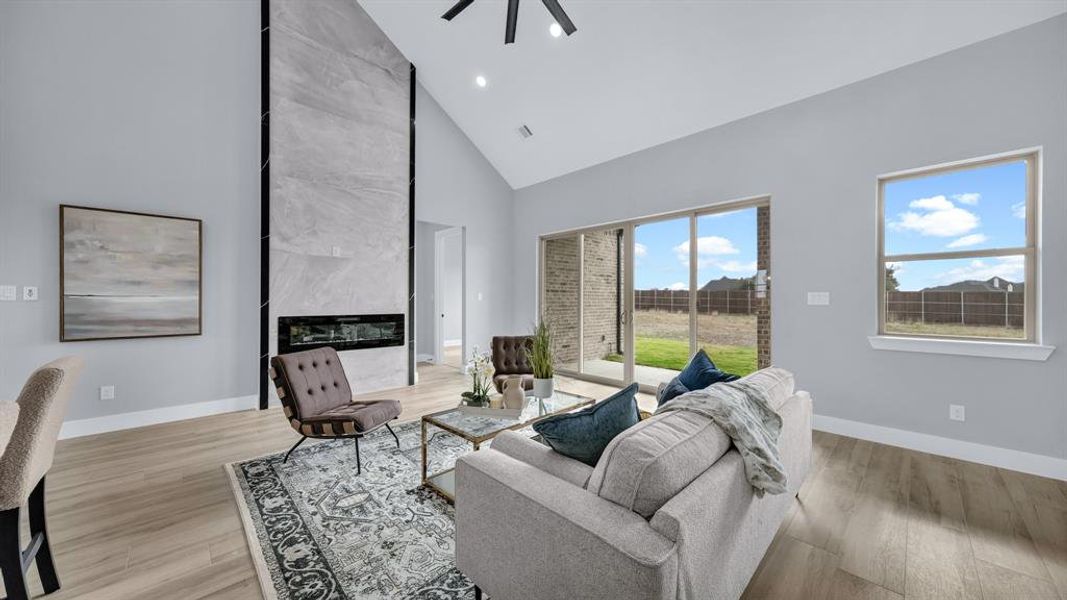 Furnished interior view inside a new home in , Weatherford (Image 8).