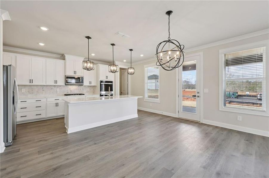 Furnished interior view inside a new home in River Pointe, Monroe (Image 13).
