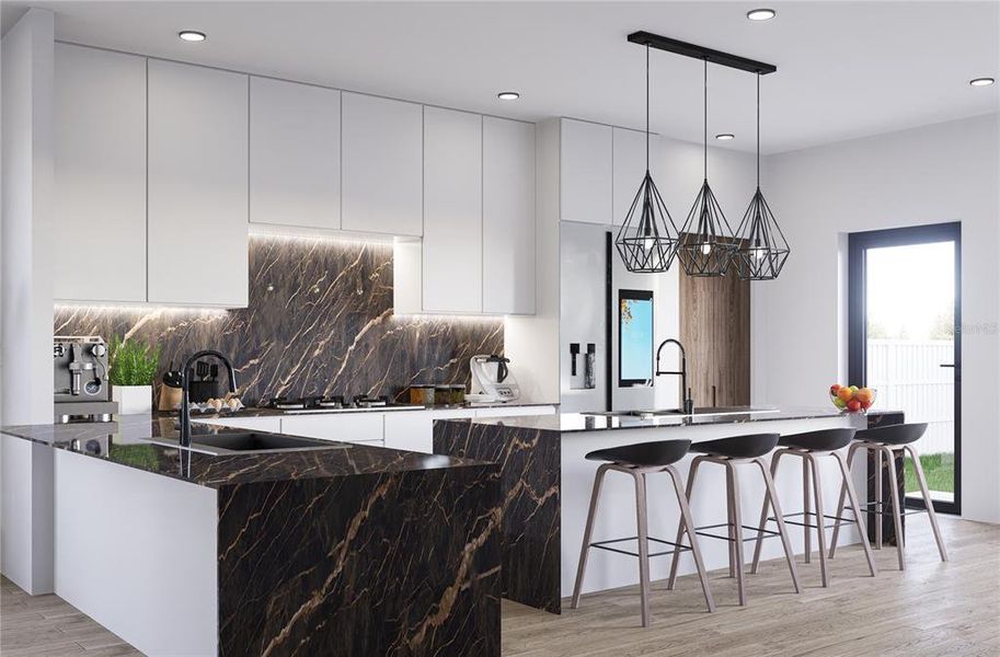 Furnished interior view inside a new home in , Tampa (Image 10).