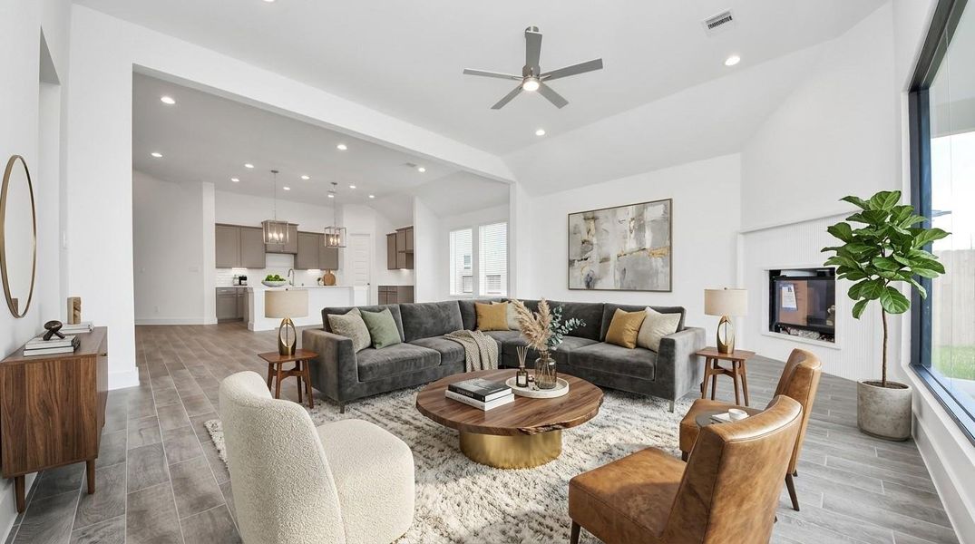 Virtually Staged - Living Room.