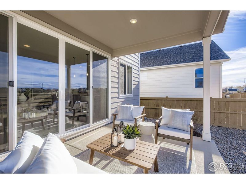 Exterior details and patio area of a home in Trevenna, Windsor (Image 23).