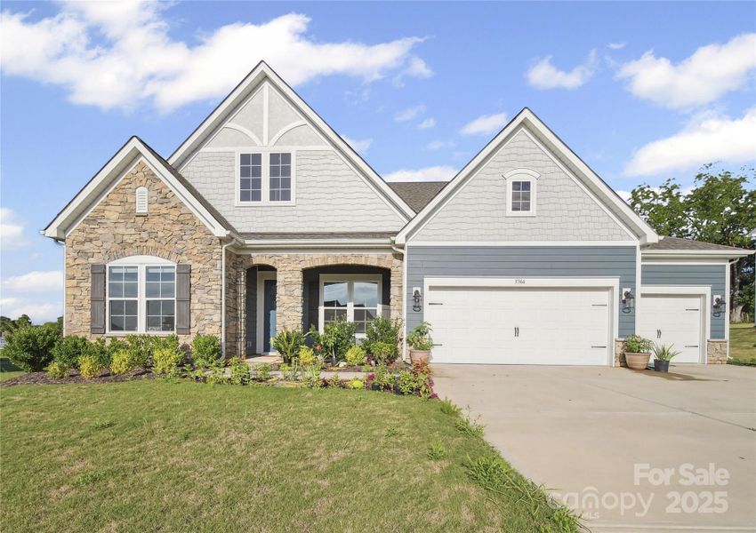 Front exterior of a new home in Allburn, Concord, NC, highlighting curb appeal (Image 1).