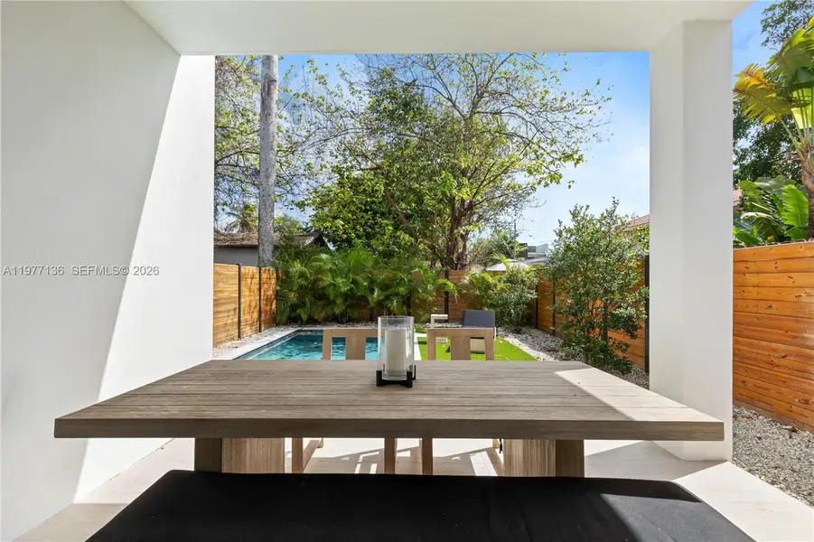 Exterior details and patio area of a home in , Miami (Image 35).