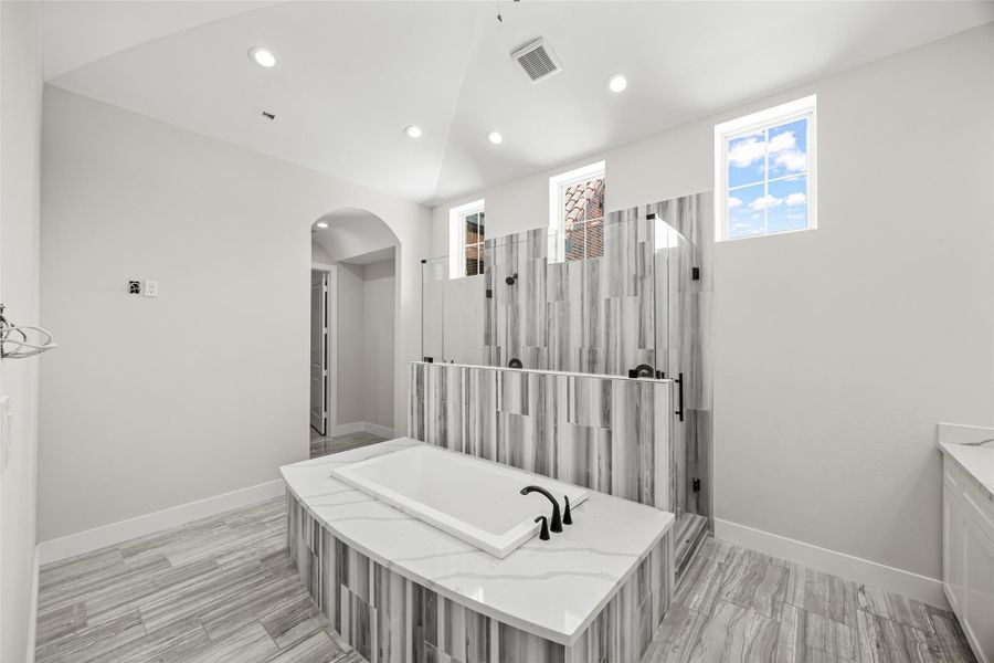 Furnished interior view inside a new home in , Cypress (Image 5).