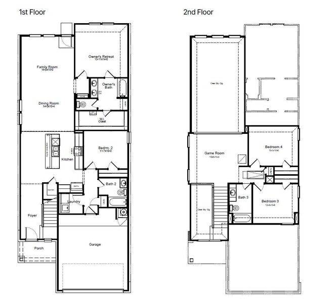 2D floor plan layout of this home in Willow Point, San Antonio, TX (Image 1).