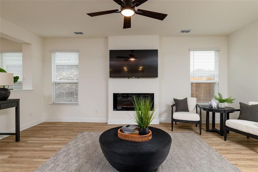 Furnished interior view inside a new home in The Preserve Estates, Northlake (Image 12).