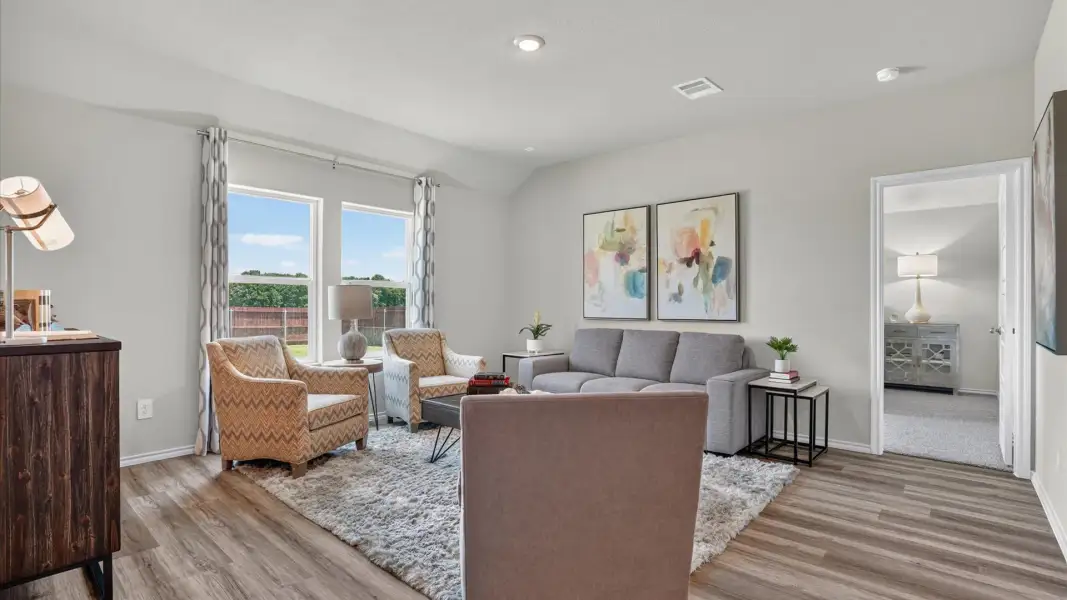 Furnished interior view inside a new home in Longhorn Estates, Fort Worth (Image 14).