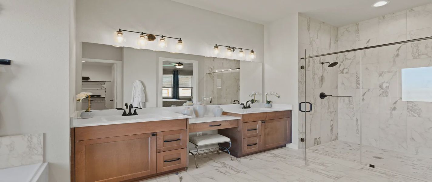 Representative furnished interior of a home built from the Hillcrest by Chesmar Homes in Wood Leaf Reserve, Tomball (Image 12). Representative furnished interior of a home built from the Hillcrest by Chesmar Homes in Wood Leaf Reserve, Tomball (Image 12).