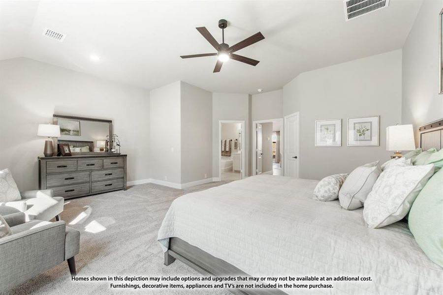 Furnished interior view inside a new home in Union Park, Little Elm (Image 23).