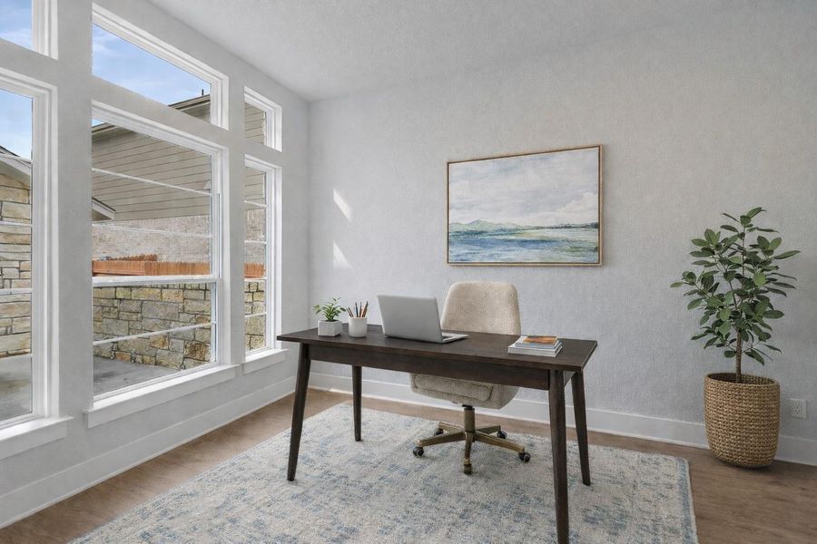 *Virtually Staged Study*