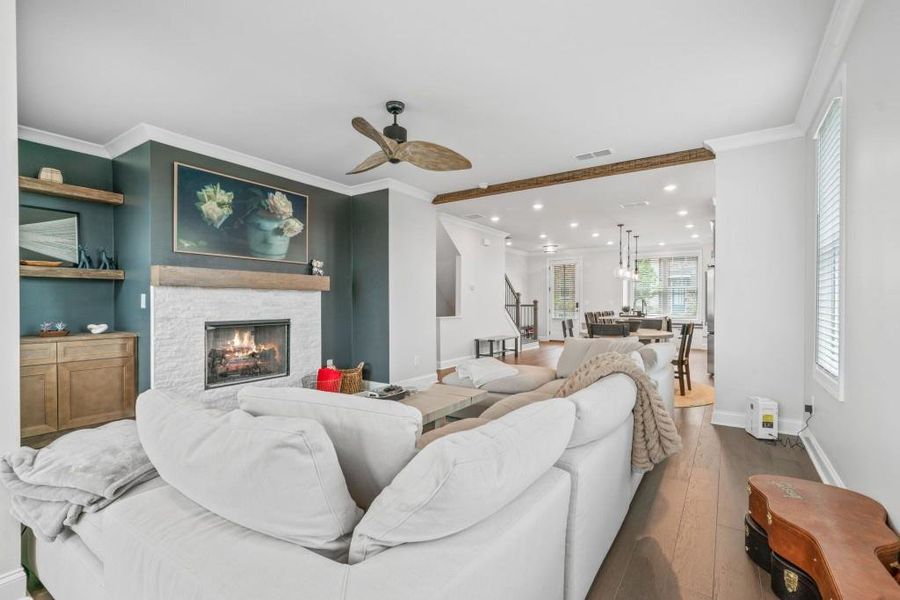 Furnished interior view inside a new home in Millcroft Townhomes, Buford (Image 15).