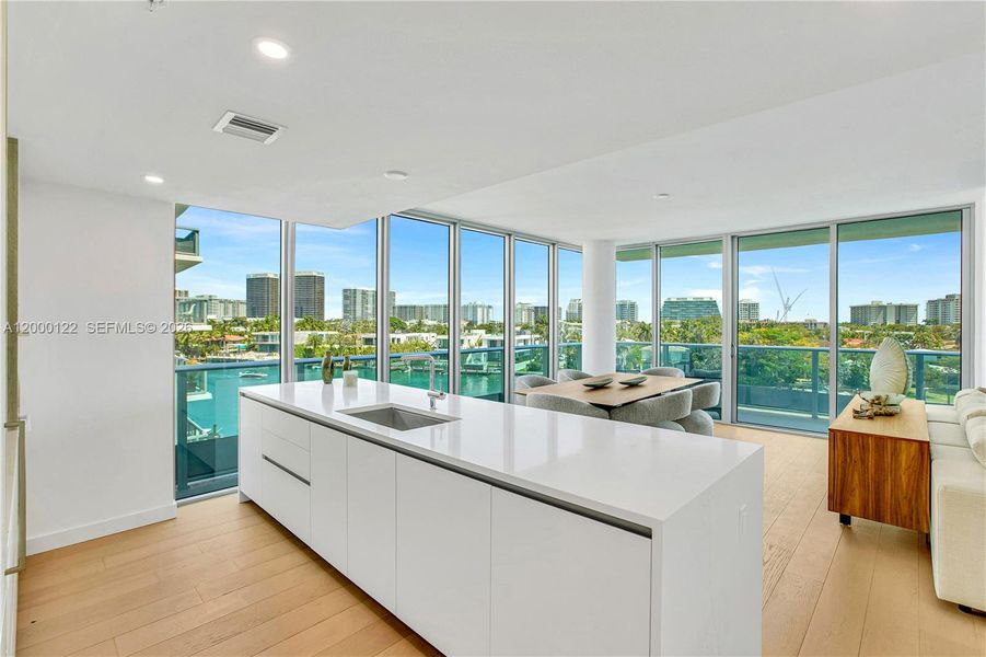 Furnished interior view inside a new home in , Miami Beach (Image 41).