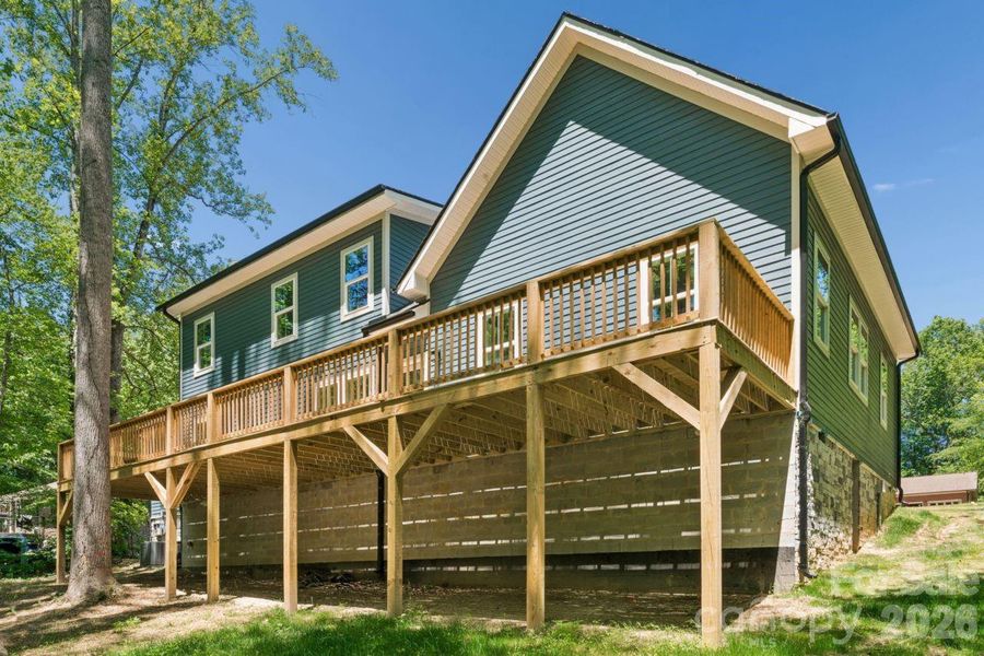 Exterior details and patio area of a home in , Troutman (Image 17).