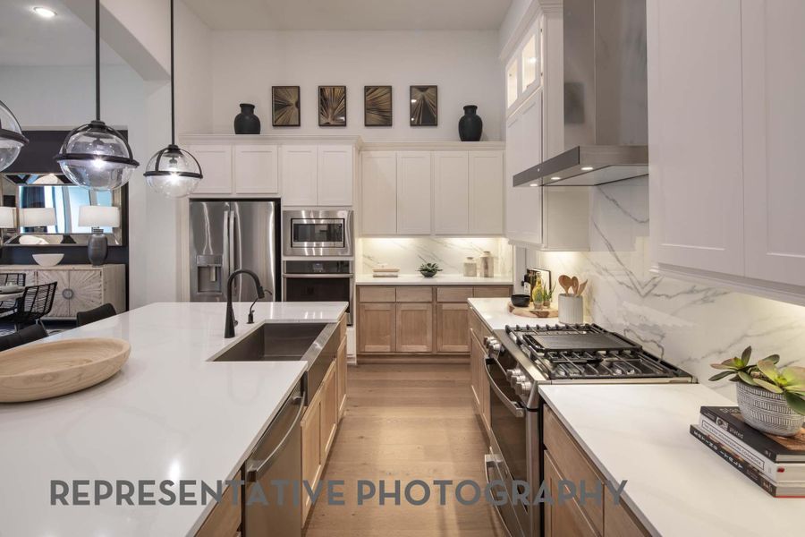 Furnished interior view inside a new home in The Woodlands Hills, Willis (Image 20).