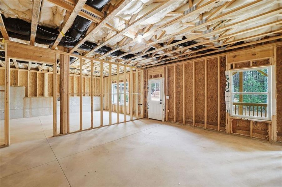 In-progress construction of a new home in , Dawsonville, GA (Image 57).