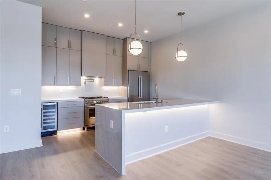 Furnished interior view inside a new home in , Dallas (Image 4).