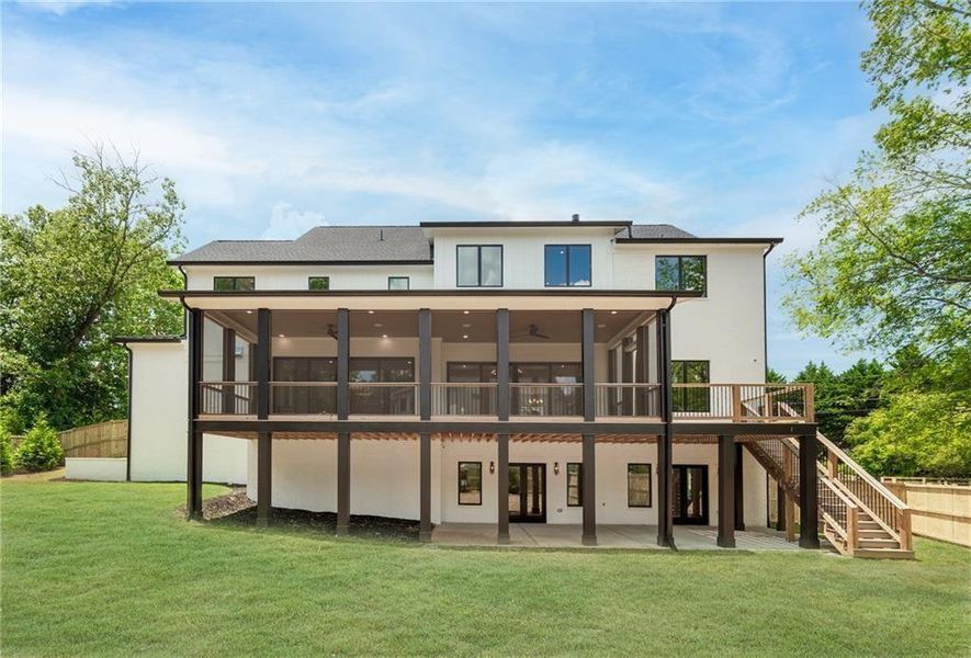Front exterior of a new home in , Alpharetta, GA, highlighting curb appeal (Image 29).