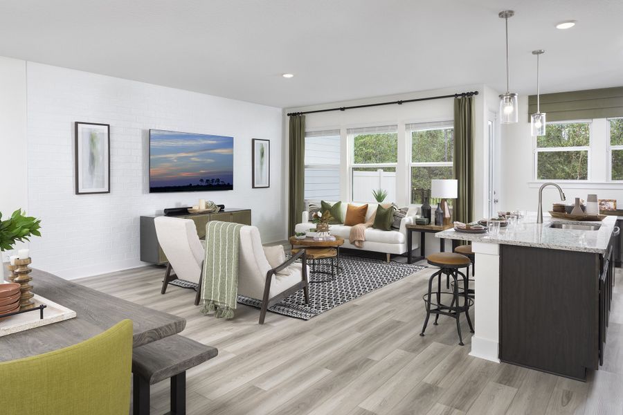 Furnished interior view inside a new home in Kettering at eTown - Traditional Collection, Jacksonville (Image 6).