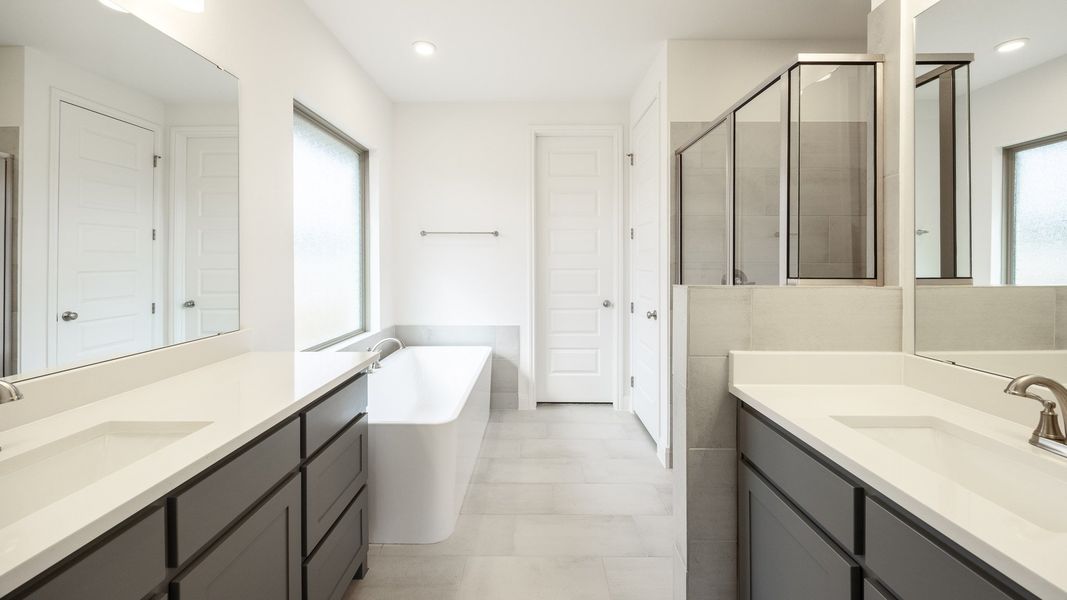 Furnished interior view inside a new home in Parkside On The River, Georgetown (Image 7).