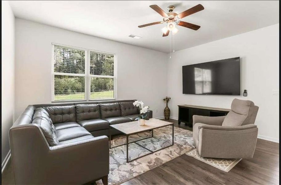 Furnished interior view inside a new home in The Villages at Oakshire, Atlanta (Image 2).