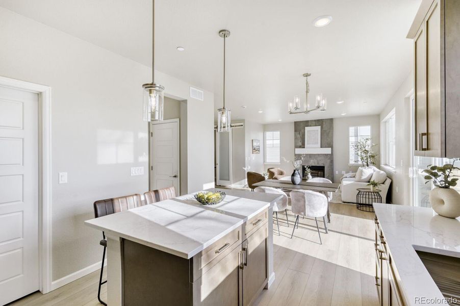 Furnished interior view inside a new home in , Superior (Image 7).