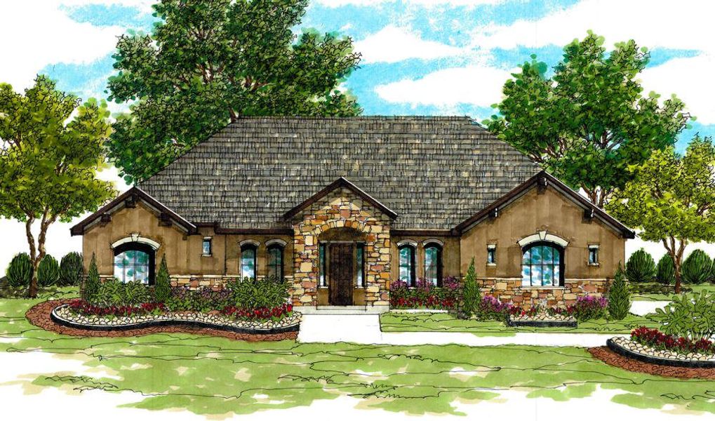 Representative rendering of the exterior for the 2810 by Texas Homes (Image 8). Representative rendering of the exterior for the 2810 by Texas Homes (Image 8).
