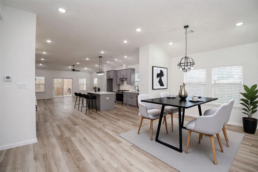 Furnished interior view inside a new home in , Houston (Image 8).