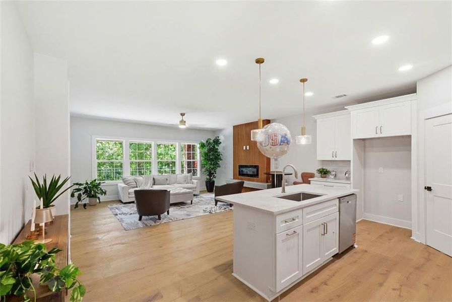 Furnished interior view inside a new home in , Cumming (Image 39).