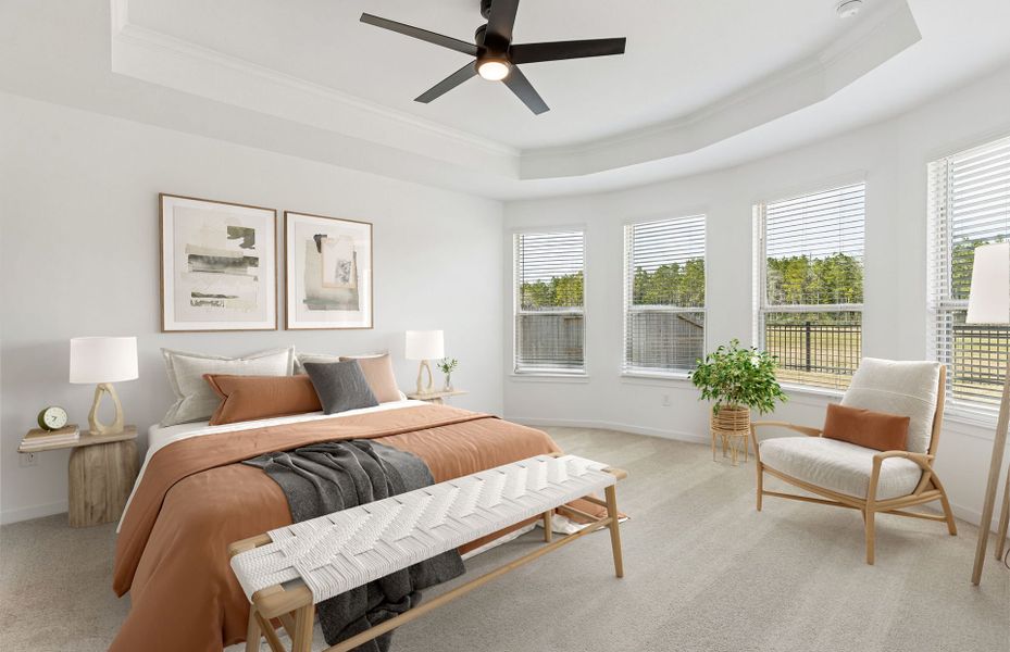 Furnished interior view inside a new home in Mavera, Conroe (Image 16).