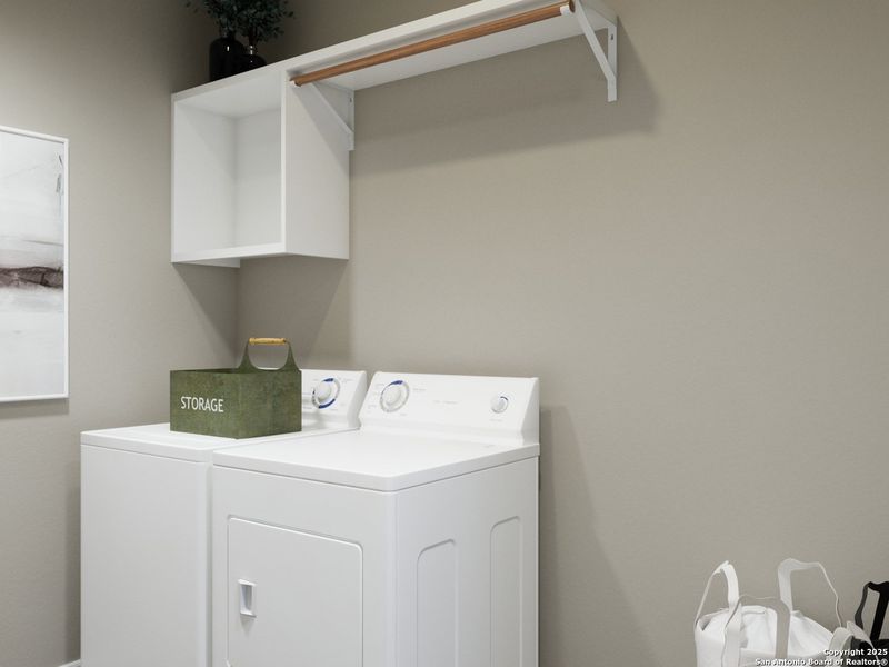 Furnished interior view inside a new home in Abbott Place, St. Hedwig (Image 12).