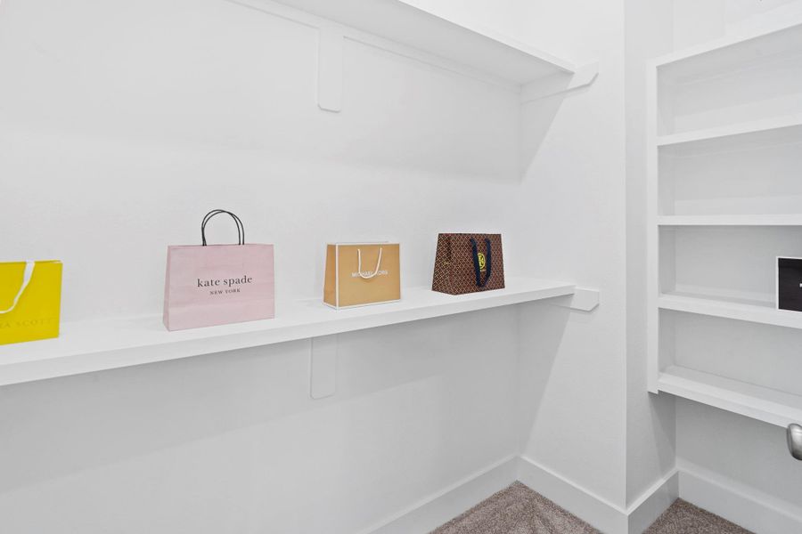 Huge walk-in closet in primary bedroom