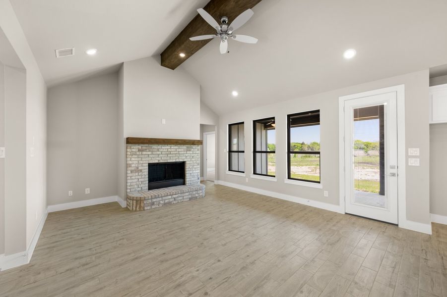 Front exterior of a new home in Carrera Ranch, Waxahachie, TX, highlighting curb appeal (Image 18).
