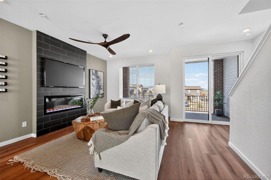 Furnished interior view inside a new home in , Littleton (Image 6).