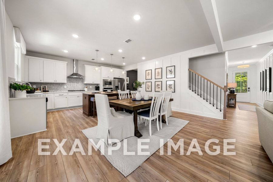 Representative furnished interior of a home built from the The Hickory B by Davidson Homes LLC in Cedar Farms, Winder (Image 16).