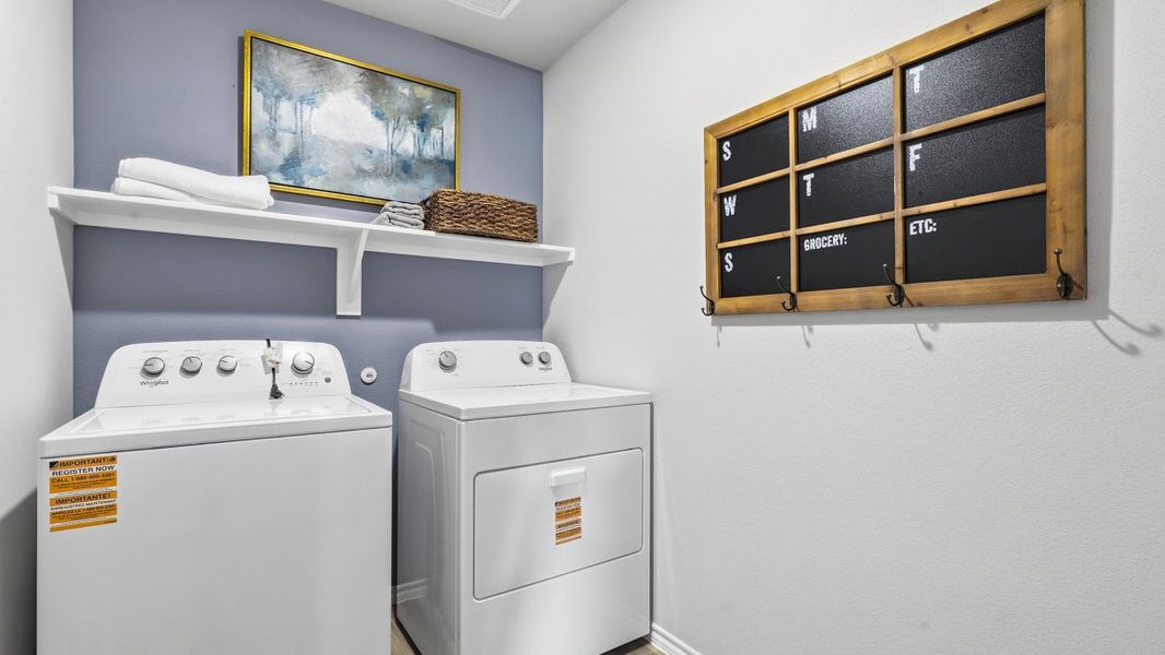 Furnished interior view inside a new home in Townes Landing, Fort Worth (Image 32).