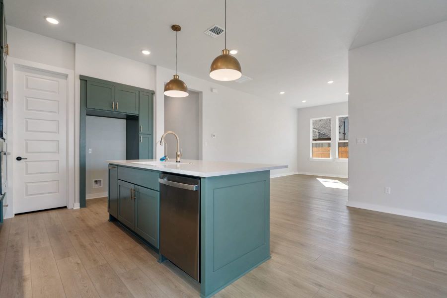 Furnished interior view inside a new home in Heritage, Dripping Springs (Image 11).