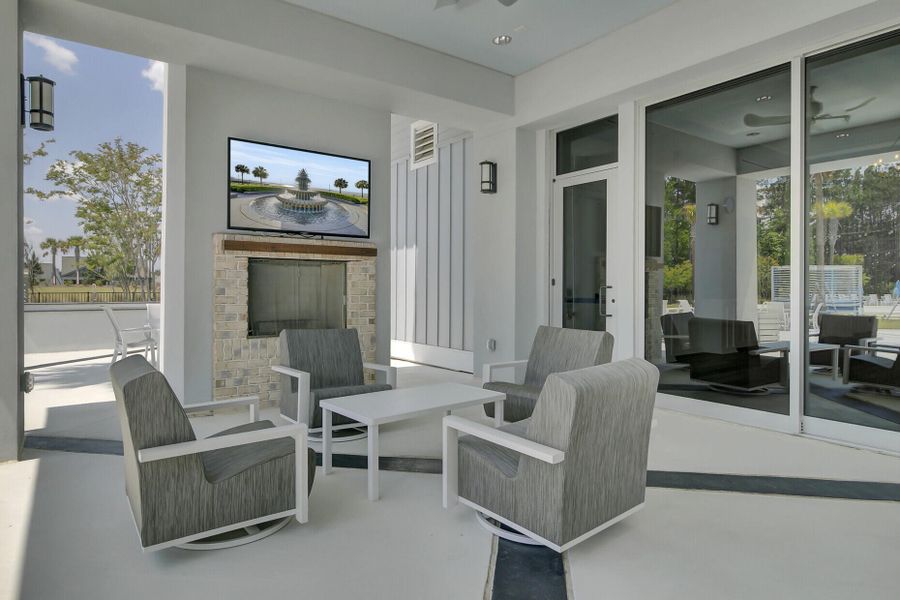 Exterior details and patio area of a home in , Summerville (Image 23).