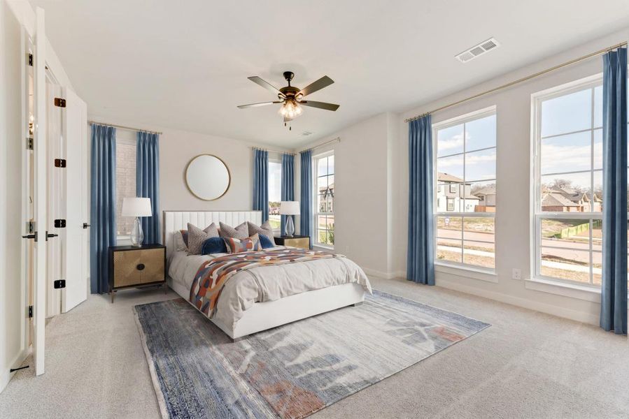 Furnished interior view inside a new home in Trails at Cottonwood Creek, Rowlett (Image 14). Furnished interior view inside a new home in Trails at Cottonwood Creek, Rowlett (Image 14).
