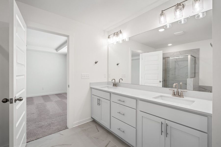 Furnished interior view inside a new home in Calista Farms, White House (Image 45).