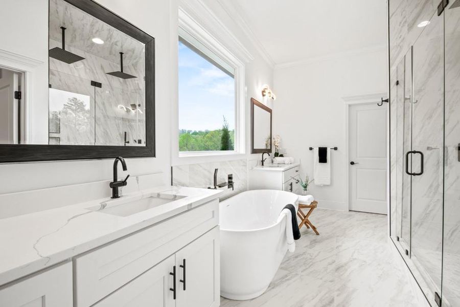 Furnished interior view inside a new home in , Dacula (Image 35).