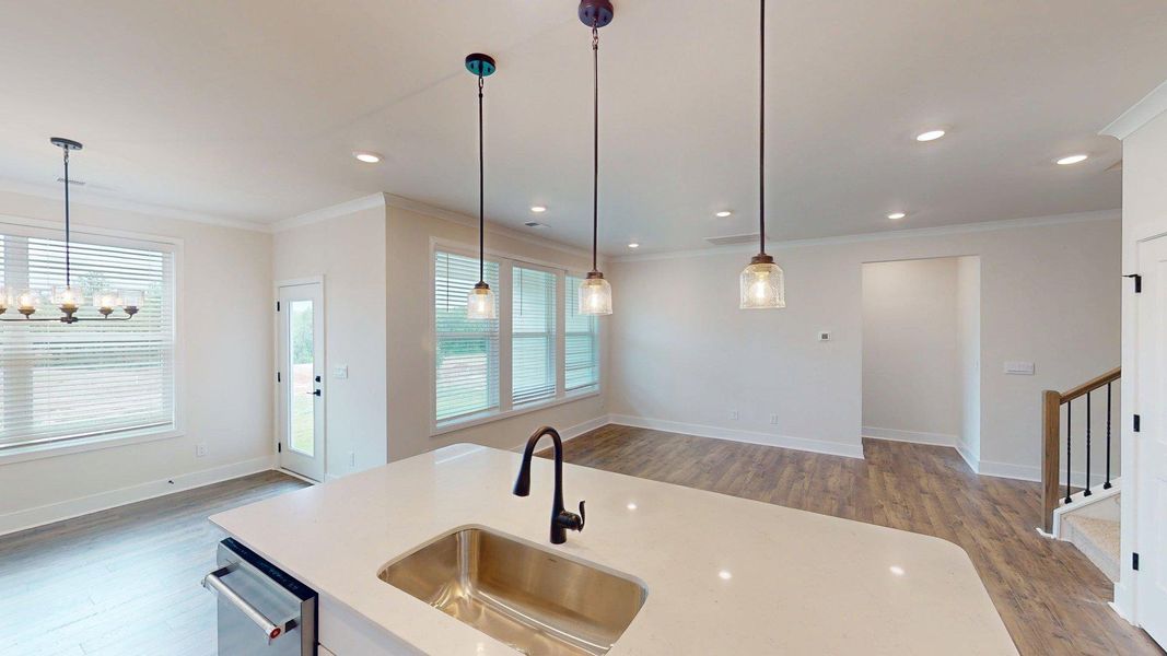 Representative furnished interior of a home built from the Cedar by D.R. Horton in Westport, York (Image 10).