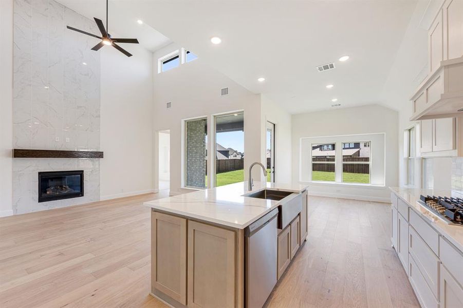Furnished interior view inside a new home in Windsong Ranch Classic 61, Prosper (Image 10). Furnished interior view inside a new home in Windsong Ranch Classic 61, Prosper (Image 10).