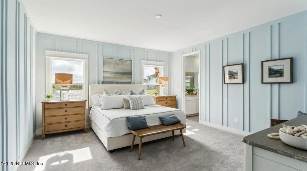 Furnished interior view inside a new home in Silver Meadows at SilverLeaf: Silver Meadows 50s, St. Augustine (Image 22).