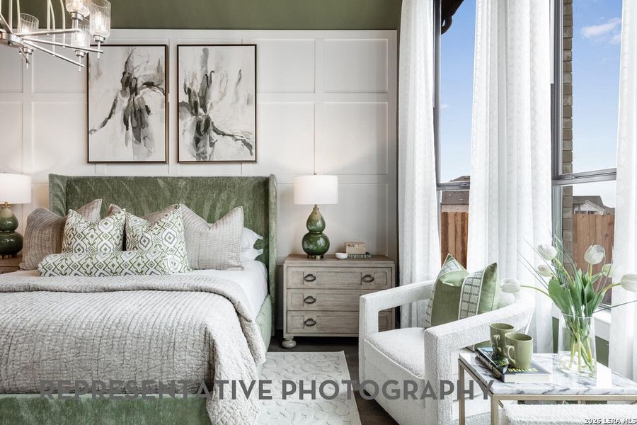 Furnished interior view inside a new home in The Ranches at Creekside, Boerne (Image 33).