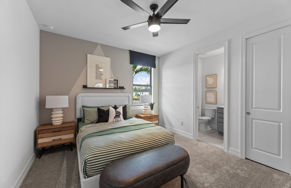 Representative furnished interior of a home built from the Bloomfield by Centex in The Strand at Cedar Grove, North Port (Image 27).