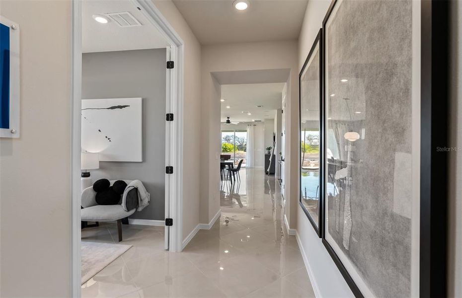 Furnished interior view inside a new home in Del Webb at Viera, Melbourne (Image 27).